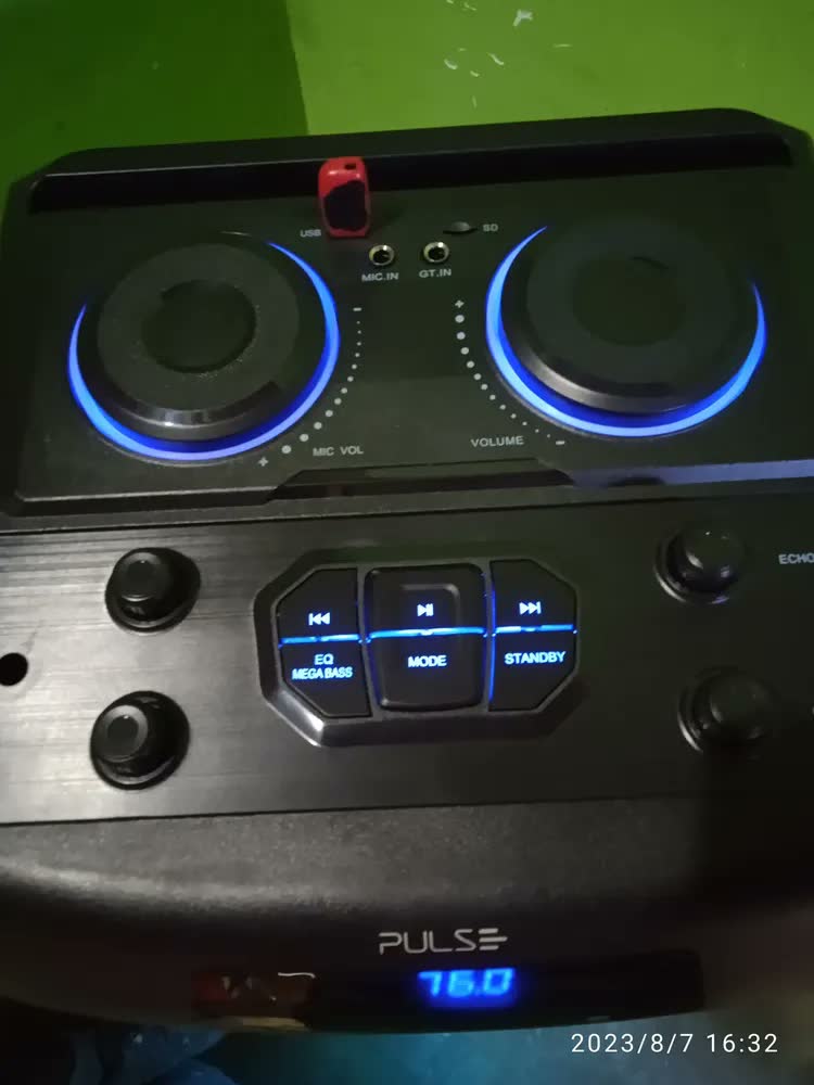 foto de Caixa Amplificada 12 Pol. 2200w Bluetooth Pulse - Sp500 Cor Preto