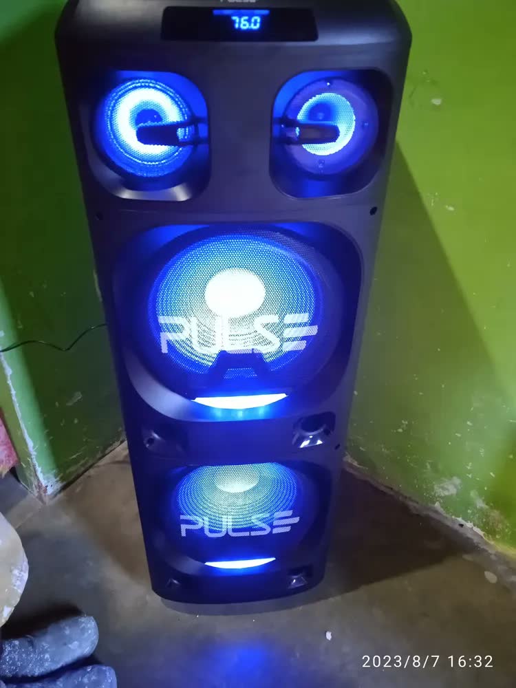 foto de Caixa Amplificada 12 Pol. 2200w Bluetooth Pulse - Sp500 Cor Preto