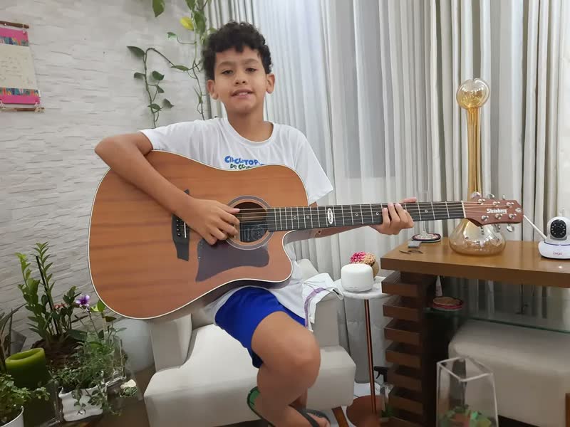 foto de Violão Eletroacústico Strinberg SD200C Aço Mogno Fosco Dreadnought