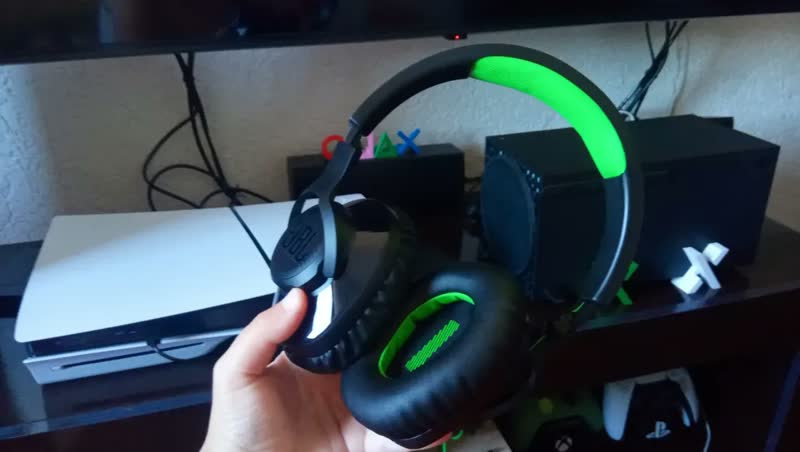 foto de Fone Headset Gamer Sem Fio Quantum 360x Preto Jbl Preto