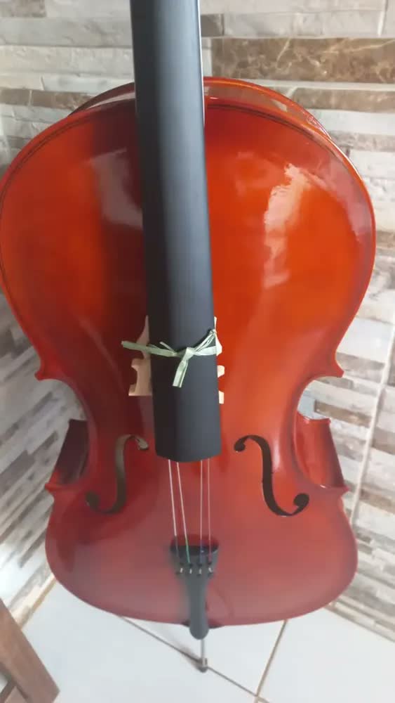 foto de Violoncelo Alan AL-1210 3/4 com Estojo Arco Breu + Estante Partitura