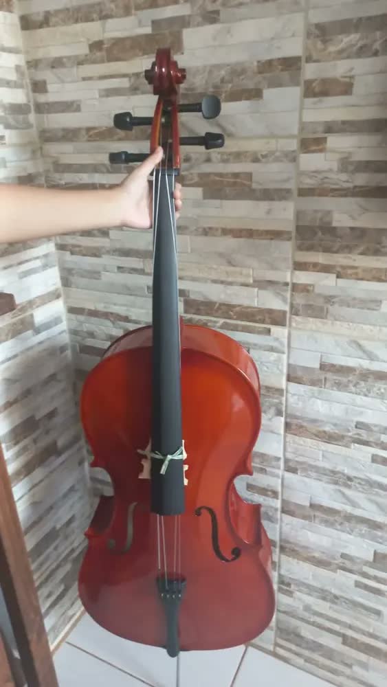 foto de Violoncelo Alan AL-1210 3/4 com Estojo Arco Breu + Estante Partitura