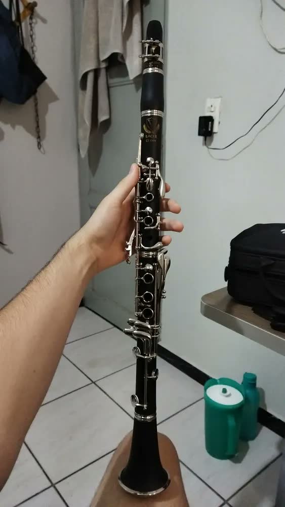foto de clarinete Eagle CL 04N Niquelagem Preto