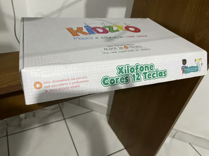 foto de Xilofone Izzo Kidzzo Infantil Madeira C/12 Notas Colorido