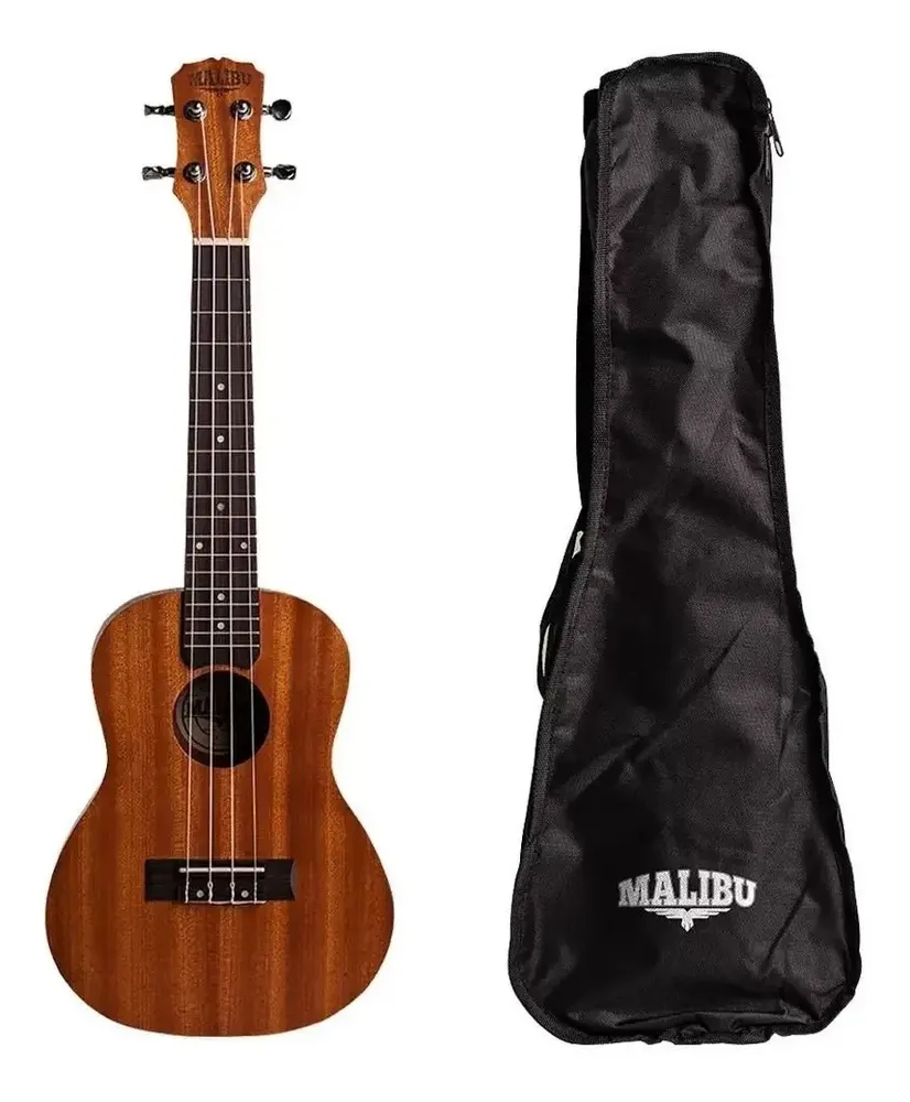 Ukulele Malibu Concert 23 Sapele Natural Com Bag