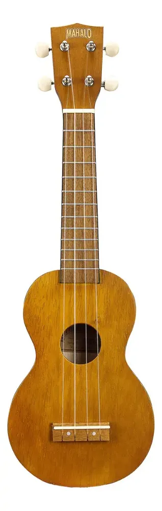 Ukulele Soprano Mahalo serie Kahiko marrom natural com Capa