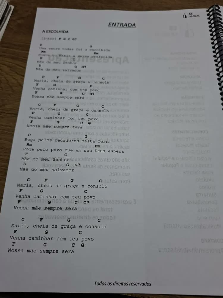 foto de Apostila 100 Cifras Católicas Para Santa Missa Simplificadas