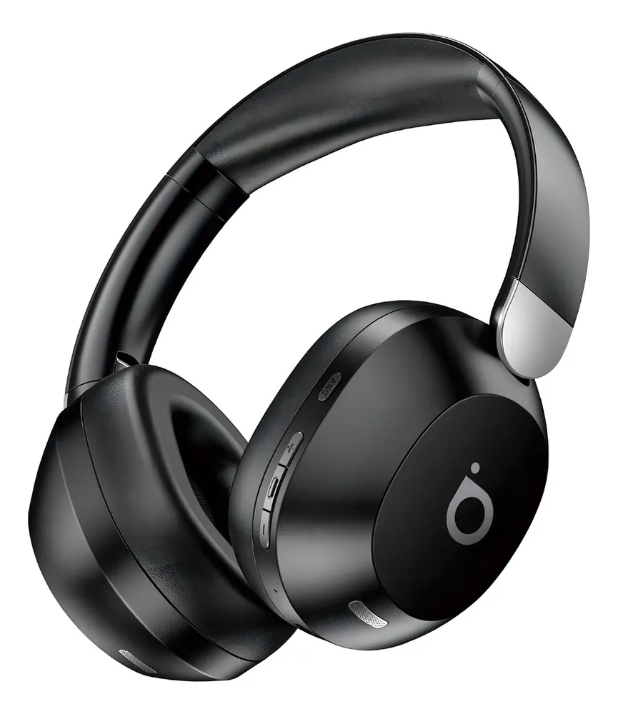 Headphone Bluetooth, Redução De Ruído Do Anc, Microfone ENC(Chamada Hd Bluetooth), Bateria 30 Horas, Bluetooth 5.4, Estéreo Hi-fi, Chamadas por Bluetooth, Design Dobrável, Basike Ba-FON042 Cor Preto