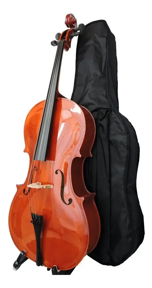 Violoncelo 4/4 Barth Violin Brilhante + Capa Bag+ Breu+ Arco