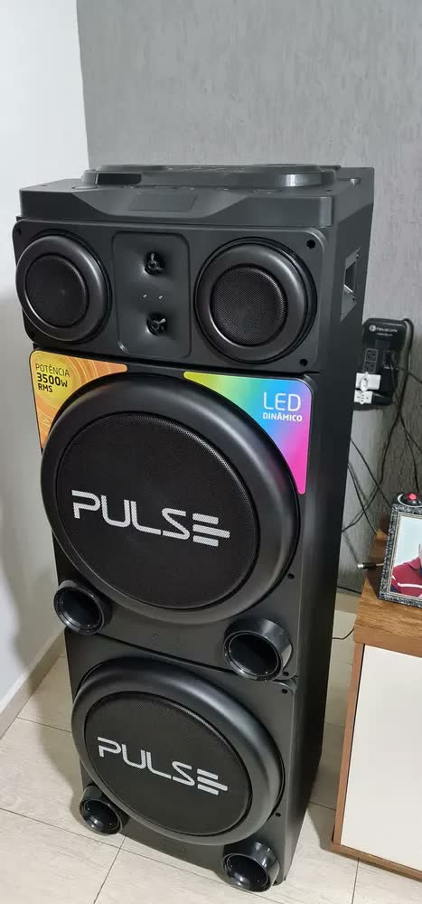 foto de Caixa De Som Torre Double 15pol 3500w Pulse Sp515 Pulsesound