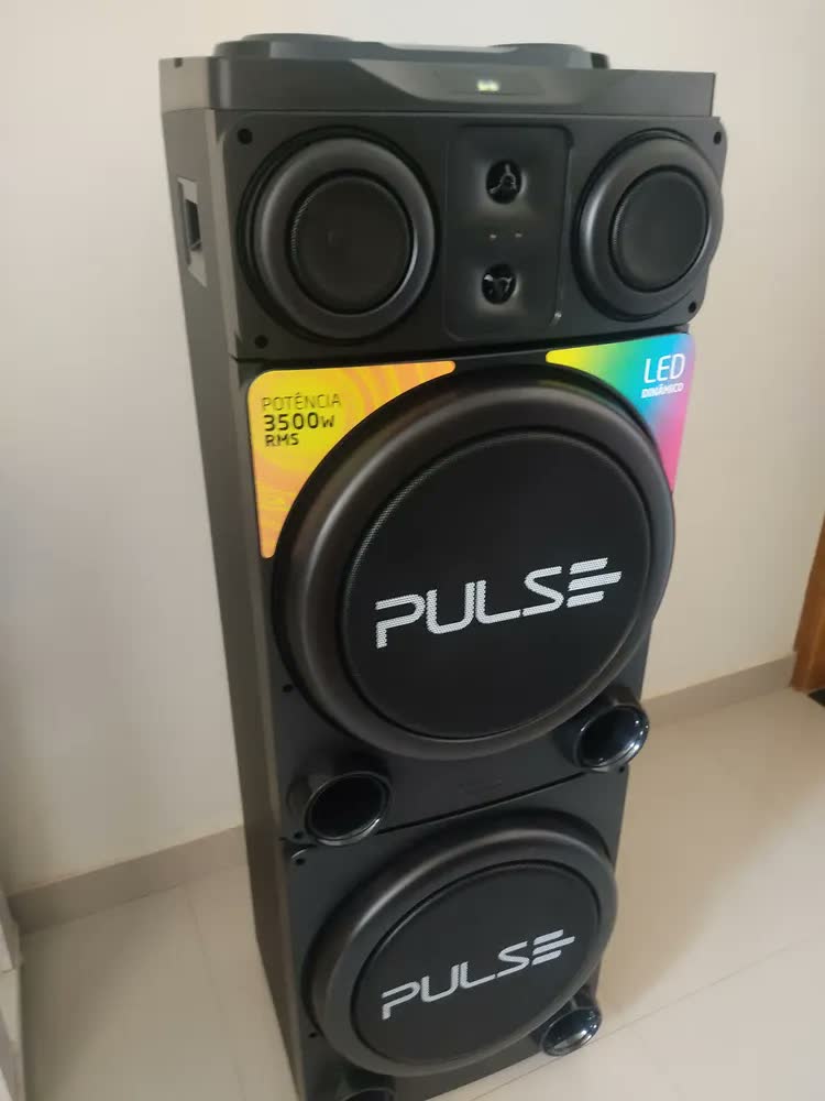 foto de Caixa De Som Torre Double 15pol 3500w Pulse Sp515 Pulsesound