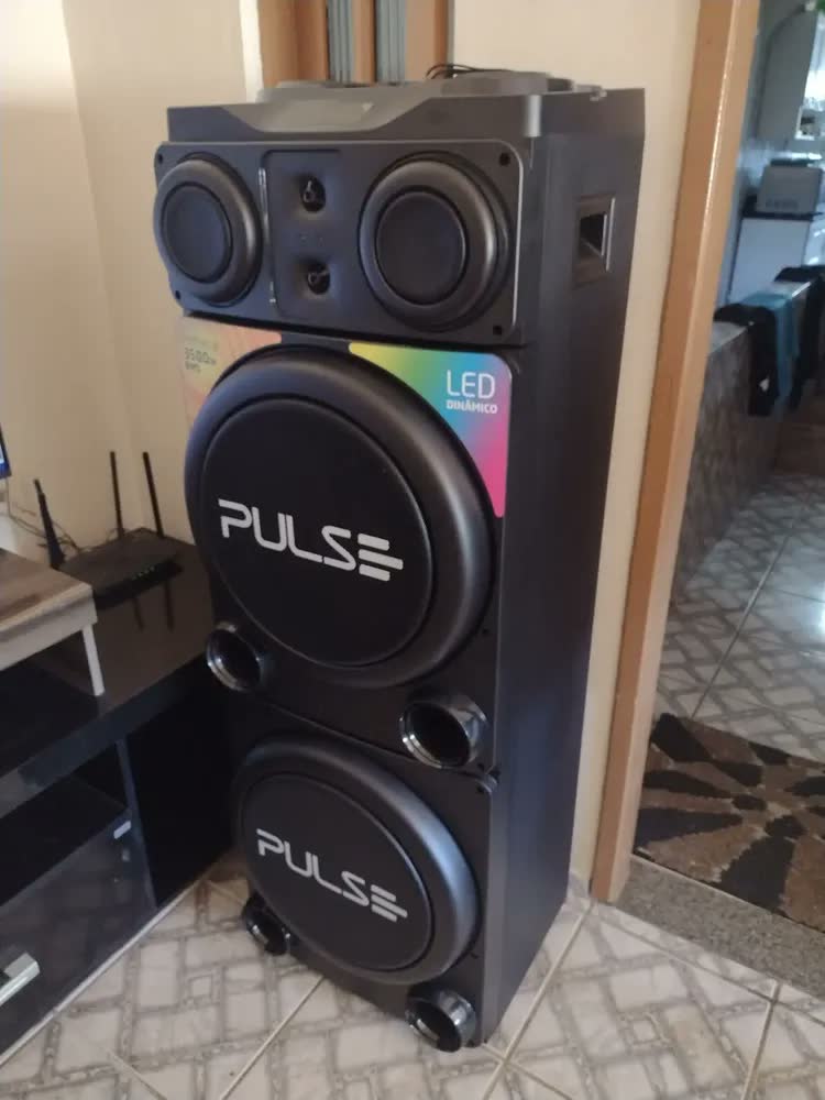 foto de Caixa De Som Torre Double 15pol 3500w Pulse Sp515 Pulsesound