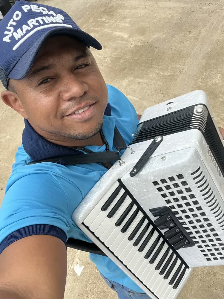 foto de Acordeon Profissional Vedo 34 Teclas 60 Baixos Em Madeira