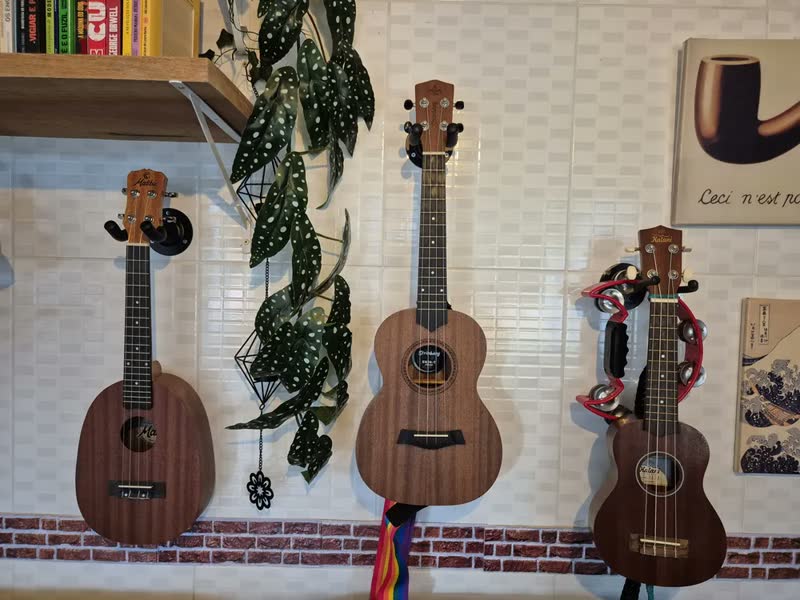 foto de Ukulele Acustico Malibu Abacaxi 23sp Sapele Concerto C/ Capa Cor Marrom