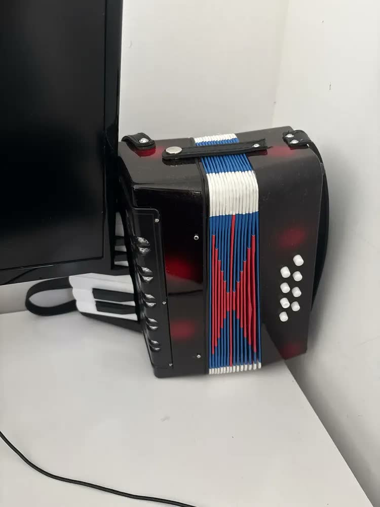 foto de Sanfona Infantil Brinquedo Acordeon 8 Baixos 17 Teclas Musical Criança