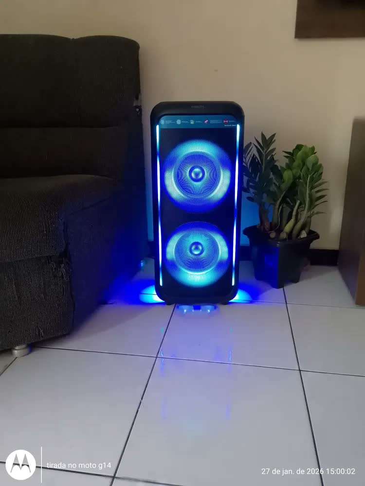 foto de Caixa De Som Bluetooth Tax5000/78, 1800w, Philips, Preto, Party Speaker