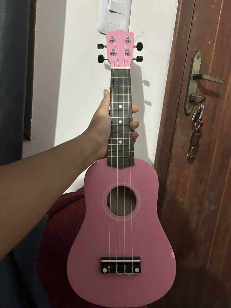 foto de Ukulele Tenor 21 Polegadas Madeira Tilia P/ Iniciantes E Pro Rosa