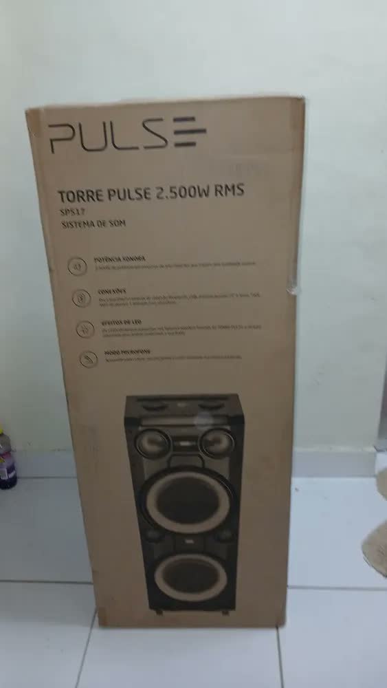 foto de Caixa de Som Torre 2500W Bluetooth Pulse - SP517