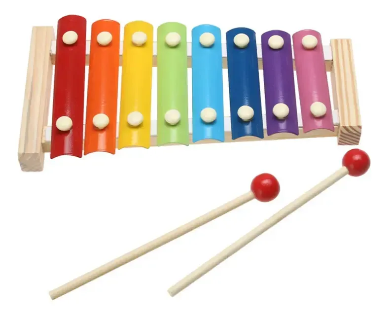 Xilofone Infantil C/ 8 Notas Colorido